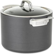 Dishwasher Safe Stockpots Viking Hard Anodized Nonstick with lid 7.57 L 24.994 cm