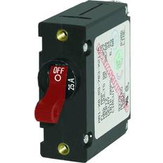 Electrical Accessories Blue Sea Circuit Breaker A-Series Toggle Switch, Single Pole, 25A, Red