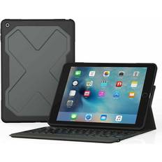 Zagg Rugged Messenger Keyboard Filo Case for 9.7-inch iPad 2017 and 2018 QWERTZ