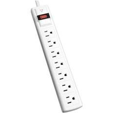 Electrical Accessories V7 SA0712W-9N6 7-Outlet Surge Protector, 12 Feet cord, 1050 Joules White