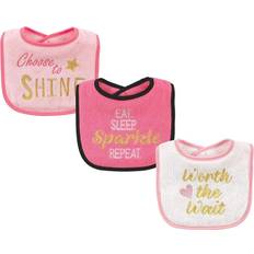 Luvable Friends Drooler Bib 3-pack Sparkle