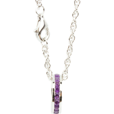 Traditions Jewelry Company February Birthstone Pendant Charm Necklace - Silver/Amethyst