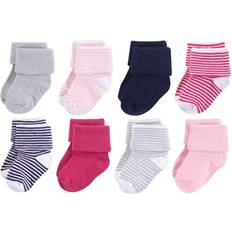 18-24M - Boys Underwear Children's Clothing Luvable Friends Baby Girl Fun Essential Socks - Navy/Pink (10728134)