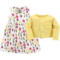 Children's Clothing Luvable Friends Toddler Girl's Dress & Cardigan Set - Tulips (10137132)