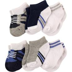 1-3M - Girls Underwear Luvable Friends No-Show Ankle Socks 6-pack - Boy Shoes (10726144)