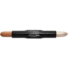 Bellapierre Contour and Highlight Duo Portable Contour and Highlight Stick for a Shimmering Sculpted Look Lightweight Non-Toxic and Paraben Free Formula 0.3 Oz (Fair/Medium)