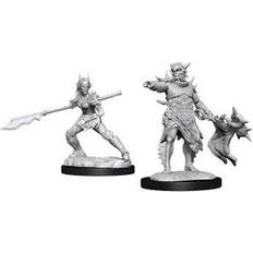 WizKids Legetøj WizKids MG Unpainted Miniatures Coralhelm Commander & Halimar