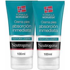 Cremas para pies Neutrogena Moisturising Foot Cream instant Absorption (2 x 100 ml)