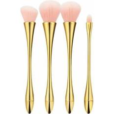 Tools for Beauty Makeup Brush Set Golden 4 pcs