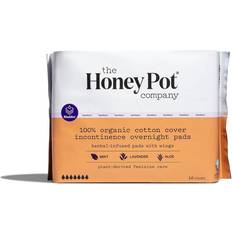 The Honey Pot Company Herbal-Infused Cotton Pads With Wings Organic Incontinence Overnight 16 Count 16-pack