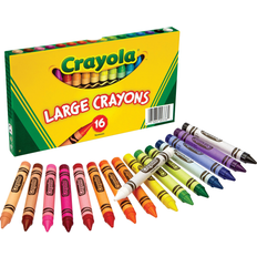 Black Crayons Crayola Large Crayons, 16 Colors/Box