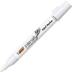 Bic 4 color pen Bic Marker, Permanent, Paint, 2-4/5"Wx6"Lx2-4/5"H, 12/DZ, White PK