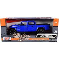 Motormax 2021 Jeep Gladiator Rubicon (Open Top) Pickup Truck Blue 1/24-1/27 Diecast Model Car