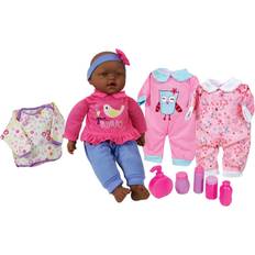 Lissi Dolls 15" African American Baby Doll Set with Clothes and Accessories