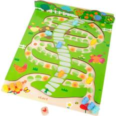 Snakes and ladders game Small Foot Legler Wooden Toys 2-in-1 Ludo and Snakes and Ladders Game Set, 10747