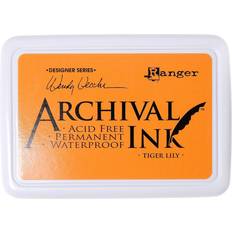 Hobbymaterial Ranger Archival Ink Wendy Vecchi Designer Series tiger lily 2 1 2 in. x 3 3 4 in. pad