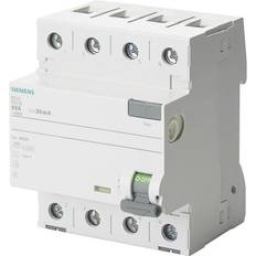 Hpfi Siemens Fejlstrømsafbryder HPFI 40A, 4P, 30mA, 4MW, 5SV3344-6KK01