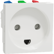 Schneider Electric Stikkontaktindsats enkelt (45X45) white