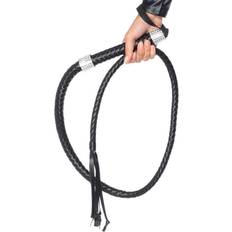 Leg Avenue Faux Leather Diamante Handle Whip