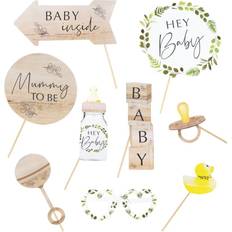 Baby Fotoprops Ginger Ray Photoprops Botanical Baby Shower 10-pack