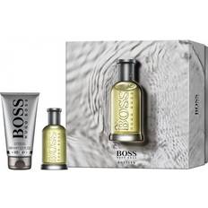 Boss aftershave HUGO BOSS Bottled 1.6 oz EDT spray mens cologne 3.3 oz gel Gift Set NIB