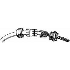 WEXØE Kabelclips & Fastgøring WEXØE Forskruning HSK-M-EMC-D PG16 kabel Ø 8-12 mm IP 68, UL messing