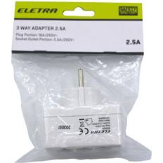 3-VEJS ADAPTER 2,5 A ➞ På lager klar til levering