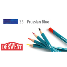 Blå Akvarelpenne Derwent DW Akv.blyant Prussian Blue 35