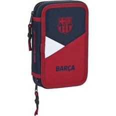 Dobbelt penalhus F.C. Barcelona Corporativa Blå Rødbrun (12.5 x 19.5 x 4 cm) (28 pcs)