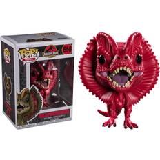 Dilophosaurus jurassic Jurassic Park Dilophosaurus Red EXC Pop! Vinyl Figure