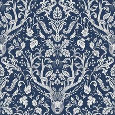 Wallpapers Nuwallpaper Escape to the Forest Peel & Stick Wallpaper Navy