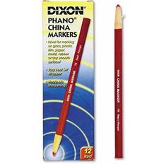 Pencils Dixon China Marker, Red, Dozen