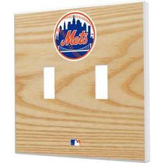 Strategic Printing New York Mets Baseball Bat Design Double Toggle Light Switch Plate