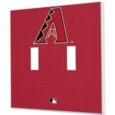 Strategic Printing Arizona Diamondbacks Solid Design Double Toggle Light Switch Plate