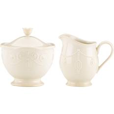 Lenox French Perle Sugar Bowl And Cream Jug 2