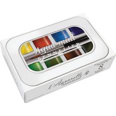 Sennelier French Artists' Watercolor Mini Half Pan Set, 8 Colors