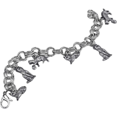 1928 Jewelry 6 Cat Charm Bracelet - Silver