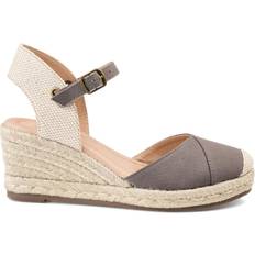 Gray - Women Espadrilles Journee Collection Ashlyn Standard - Grey