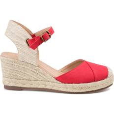 Wide Fit Espadrilles Journee Collection Ashlyn Wide - Red