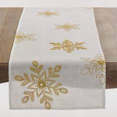 Saro Lifestyle Nivalis Tablecloth Gold (228.6x40.64cm)
