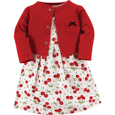 1-3M Dresses Children's Clothing Hudson Baby Dress and Cardigan - Cherries (10153808)