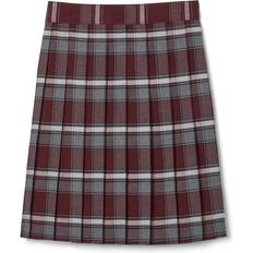 French Toast Girl's Plaid Pleated Skirt - Burgundy Plaid