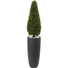 Plastic Garden Decorations Nearly Natural Artificial Boxwood Topiary