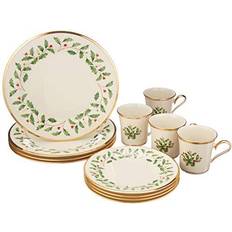 Multicolored Dinner Sets Lenox Holiday Dinner Set 12pcs