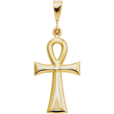 Egyptian Ankh Cross Charm - Gold