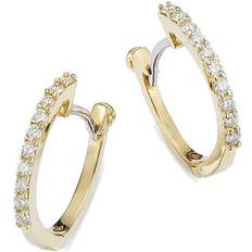 Roberto Coin 18K Yellow Gold Baby Diamond Huggie Hoop Earrings