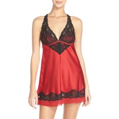 Polyester Negligées Jezebel Muse Backless Chemise - Tango Red