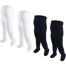 1-3M Pantyhose Children's Clothing Hudson Baby Cable Knit Tights 4-pack -Black &White (10754099)