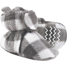 Hudson Sherpa Lined Booties - Charcoal/White Plaid