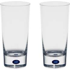 Orrefors Blue Set of 2 Highball Glasses Bicchiere 32.531cl 2pcs